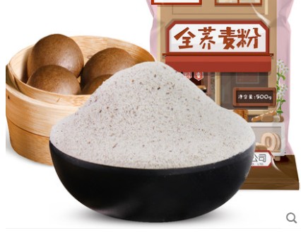 纯荞麦面乔麦面条全麦面粉低脂无糖精杂粮粉